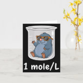 Science &amp; Technology Funny Chemistry 1 Mole L  Kaart (Gele Bloem)