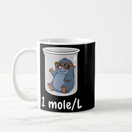 Science &amp; Technology Funny Chemistry 1 Mole L  Koffiemok (Links)