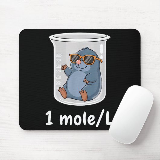 Science &amp; Technology Funny Chemistry 1 Mole L  Muismat (Met muis)