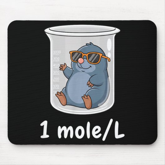 Science &amp; Technology Funny Chemistry 1 Mole L  Muismat (Voorkant)