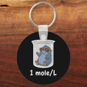 Science &amp; Technology Funny Chemistry 1 Mole L  Sleutelhanger (Voorkant)
