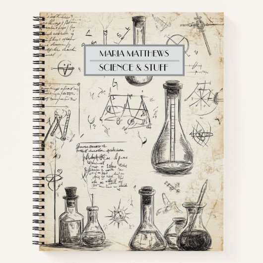 Science and Stuff custom Notitieboek (Voorkant)