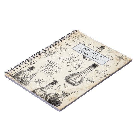 Science and Stuff op maat Spiral Photo Notitieboek (Linkerzijde)