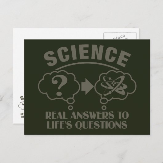 Science Answers aangepast briefkaart (Voorkant / Achterkant)