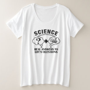 Science Answers shirt - kies stijl en kleur