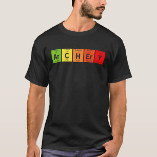Science Ar C H Er Y Funny Archery Arrow Periodic T T-shirt