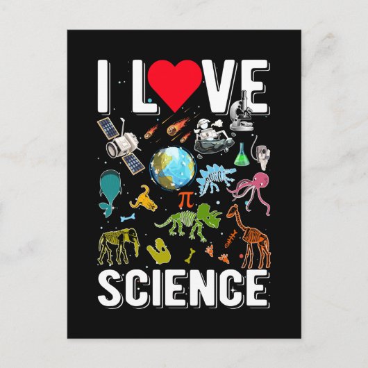 Science Astrology Wiskunde Physics Chemistry Biolo Briefkaart (Voorkant)