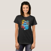 Science Astronaut Cute Planets Outer Space Astrono T-shirt (Voorkant volledig)