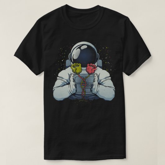 Science Astronaut DNA Rozen van Tobe Fonseca T-shirt (Design voorkant)