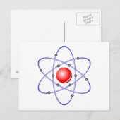 Science Atom Diagram Briefkaart (Voorkant / Achterkant)