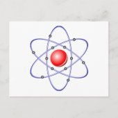 Science Atom Diagram Briefkaart (Voorkant)