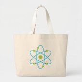 Science Atom Grote Tote Bag (Voorkant)