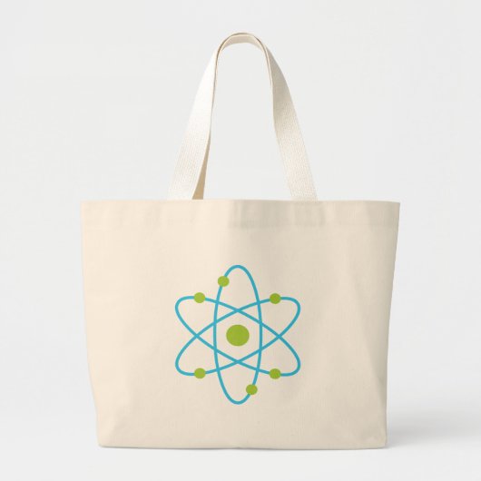 Science Atom Grote Tote Bag (Voorkant)
