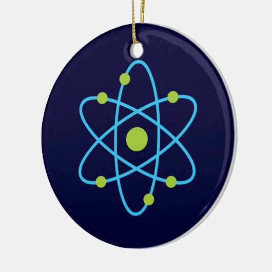Science Atom Keramisch Ornament (Links)