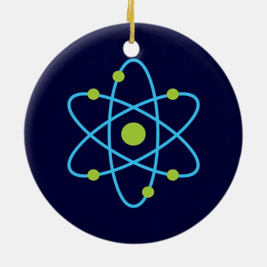 Science Atom Keramisch Ornament (Achterkant)