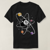 Science Atom Pool Lover 8Balls Billiards Premium T-shirt (Design voorkant)