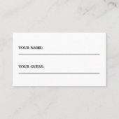 Science Beaker Gender Boy of Girl Raad Cards Visitekaartje (Achterkant)