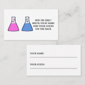 Science Beaker Gender Boy of Girl Raad Cards Visitekaartje (Voorkant / Achterkant)