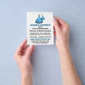 Science Beakers, Science Course Adverteren Flyer (Hand)