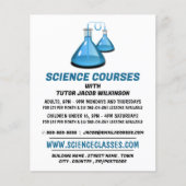 Science Beakers, Science Course Adverteren Flyer (Voorkant)
