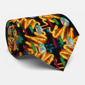 Science Beakers Test Tubes Solutions STEM 2 Stropdas (Opgerold)