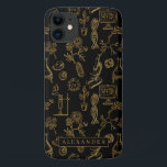Science Biology Art Gold Pattern Monogram Case-Mate iPhone Case<br><div class="desc">Dit hoesje maakt het perfecte accessoire dankzij het rendy monogram ontwerp. Met een gouden biologie patroon en je monogram. Voeg uw douanetekst aan dit ontwerp toe door de "Edit this design sjabloon"vakjes op de rechterkant van het punt te gebruiken, of de blauwe "pas het"knoop aan om de tekst te schikken,...</div>