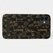 Science Biology Art Gold Pattern Monogram Case-Mate iPhone Case (Achterkant (horizontaal))