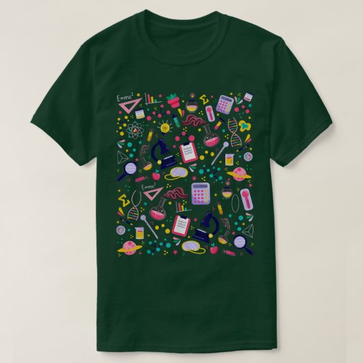 Science Biology Astronomy Physic Wiskunde Chemistr T-shirt (Design voorkant)