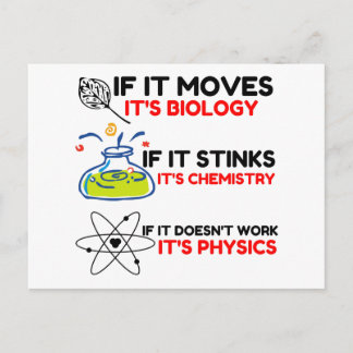Science BIOLOGY CHEMISTRY PHYSICS Briefkaart