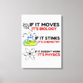 Science BIOLOGY CHEMISTRY PHYSICS Canvas Afdruk (Voorkant)