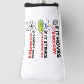 Science BIOLOGY CHEMISTRY PHYSICS Golfheadcover (Draai 90)