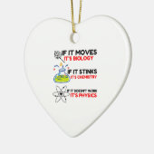 Science BIOLOGY CHEMISTRY PHYSICS Keramisch Ornament (Links)