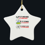 Science BIOLOGY CHEMISTRY PHYSICS Keramisch Ornament<br><div class="desc">Cool,  Comic,  Love,  Funny,  Coupes,  Vintage Sports,  Retro,  Cute,  Christmas,  Nerd,  humor,  Geek,  Hipster,  Science</div>
