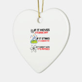 Science BIOLOGY CHEMISTRY PHYSICS Keramisch Ornament (Links)