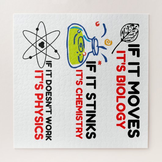 Science BIOLOGY CHEMISTRY PHYSICS Legpuzzel (Horizontaal)