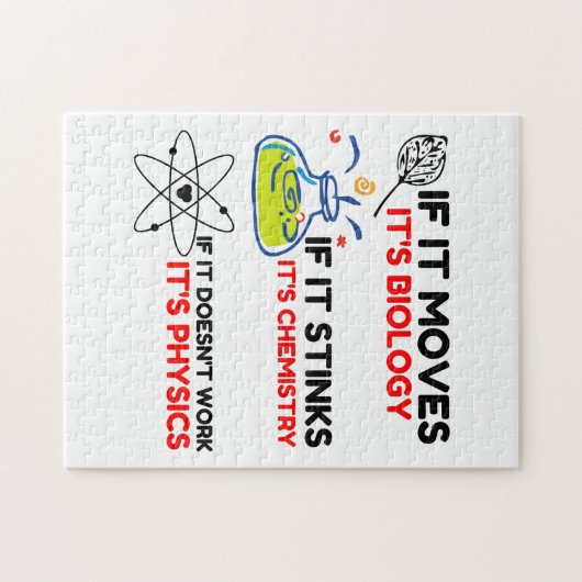 Science BIOLOGY CHEMISTRY PHYSICS Legpuzzel (Horizontaal)