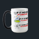 Science BIOLOGY CHEMISTRY PHYSICS Magische Mok<br><div class="desc">chemie,  geschenk,  biologie,  student,  idee,  natuurkundige,  quote,  leraar,  geek,  natuurkunde,  nerd,  gezegde,  grappig</div>