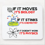 Science BIOLOGY CHEMISTRY PHYSICS Muismat<br><div class="desc">Grappig,  cool,  geweldige,  dieren,  nerd,  geek,  ,  retro,  gezegden,  cadeauidee,  koppel,  liefde,  sport</div>