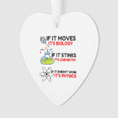 Science BIOLOGY CHEMISTRY PHYSICS Ornament (voorkant)