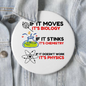 Science BIOLOGY CHEMISTRY PHYSICS Ronde Button 6,0 Cm (In situ)