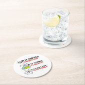 Science BIOLOGY CHEMISTRY PHYSICS Ronde Kartonnen Onderzetter (Insitu)