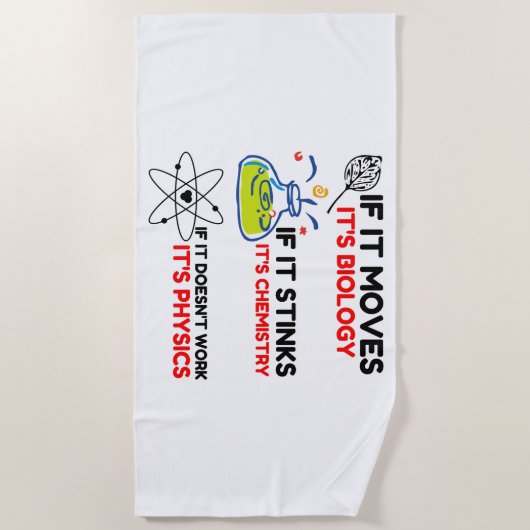 Science BIOLOGY CHEMISTRY PHYSICS Strandlaken (Voorkant)