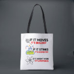 Science BIOLOGY CHEMISTRY PHYSICS Tote Bag<br><div class="desc">Grappig,  cool,  geweldige,  dieren,  nerd,  geek,  ,  retro,  gezegden,  cadeauidee,  koppel,  liefde,  sport</div>