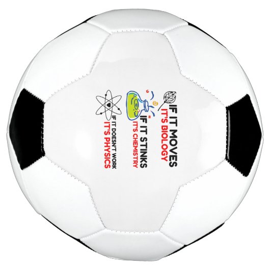 Science BIOLOGY CHEMISTRY PHYSICS Voetbal (Gedraaid)