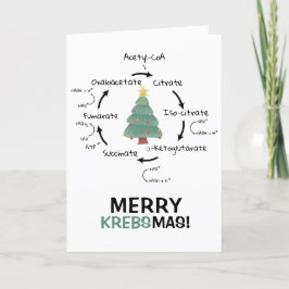 Science Biology Kreb's Cycle Kerstleraar Feestdagen Kaart