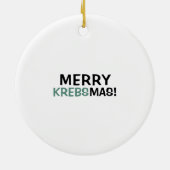 Science Biology Kreb's Cycle Kerstleraar Keramisch Ornament (Achterkant)