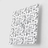 Science Biology Physics Geography Wiskunde Patroon Vierkante Klok (Hoek)