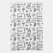 Science Biology Physics Geologie Wiskunde Patroon Theedoek (Verticaal)