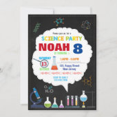 Science Birthday Invitation Kaart (Voorkant)