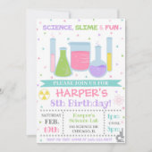 Science Birthday Invitation Science Invite Kaart (Voorkant)